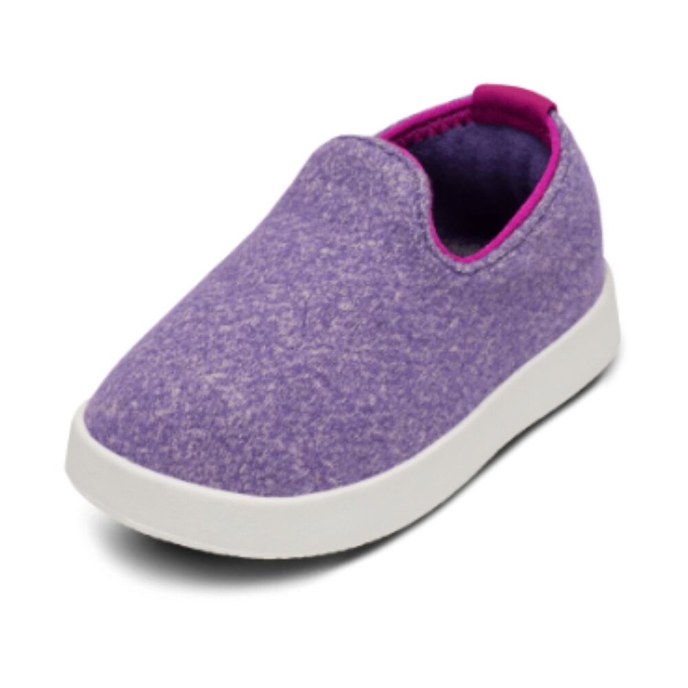 allbirds Kids Purple Slip-On Sneakers with Pink Lining